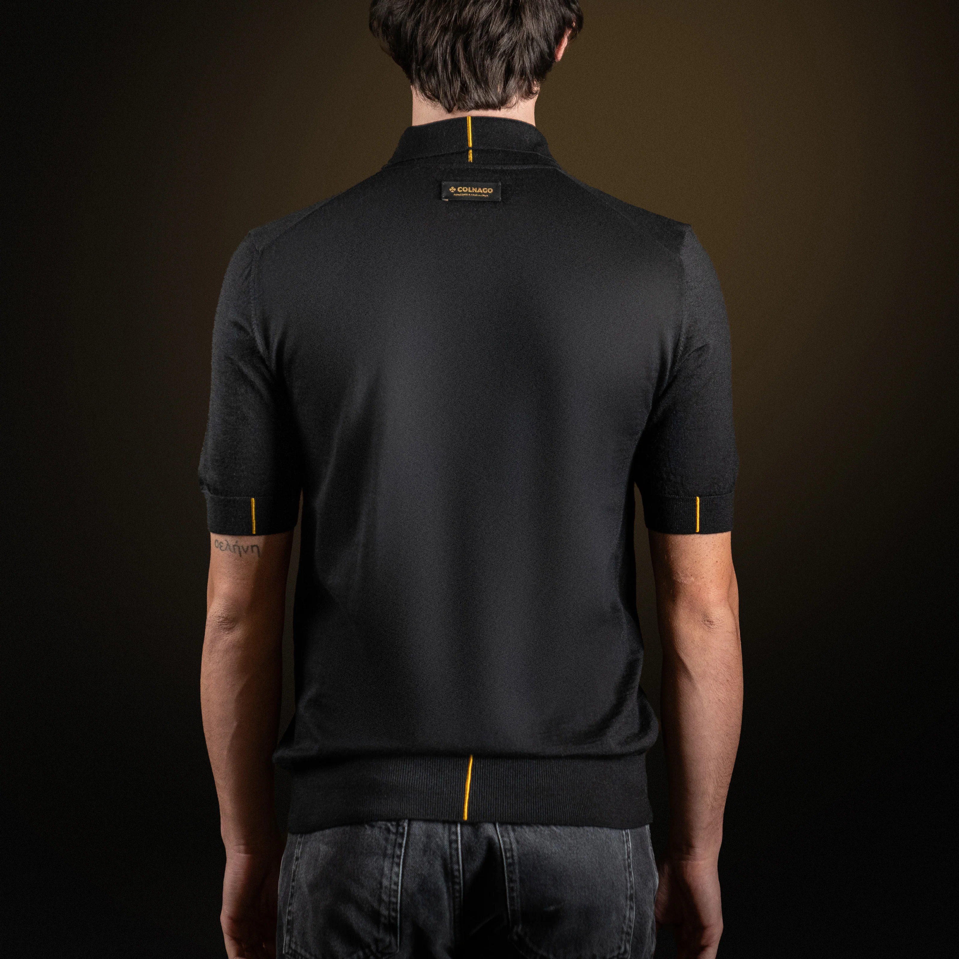Black Cashmere polo short sleeves - Image 5