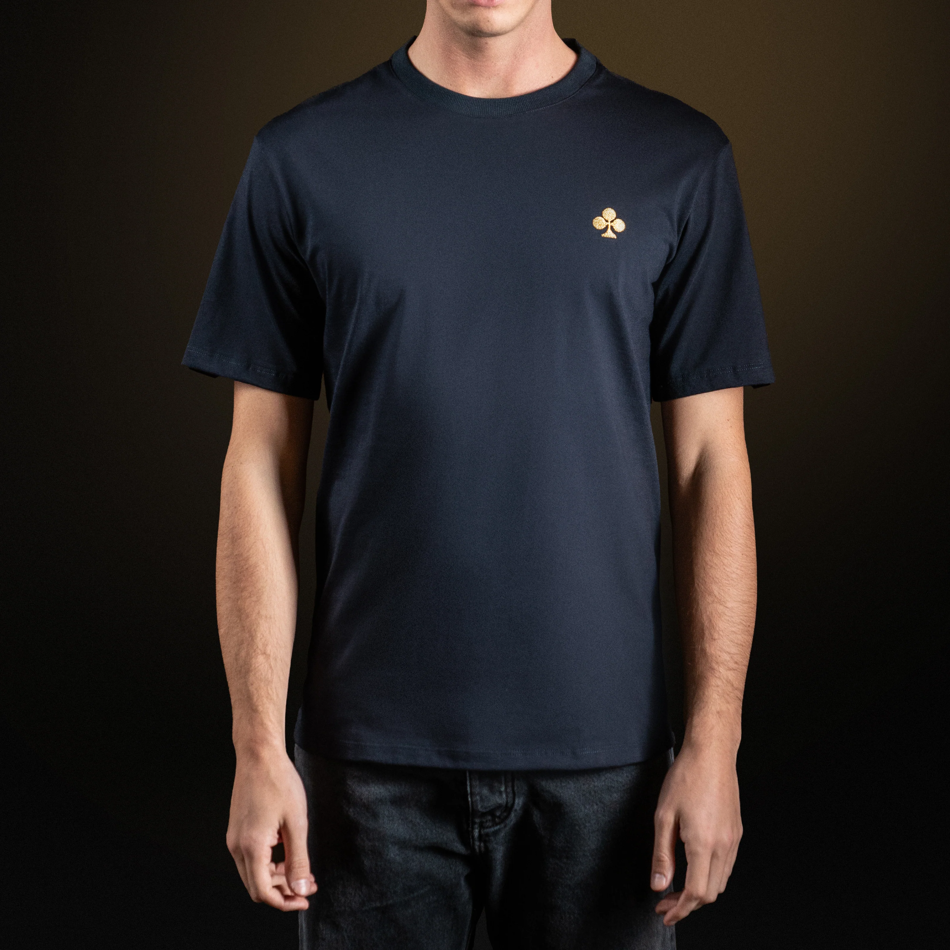 Navy Blue Cotton T-shirt - Image 2