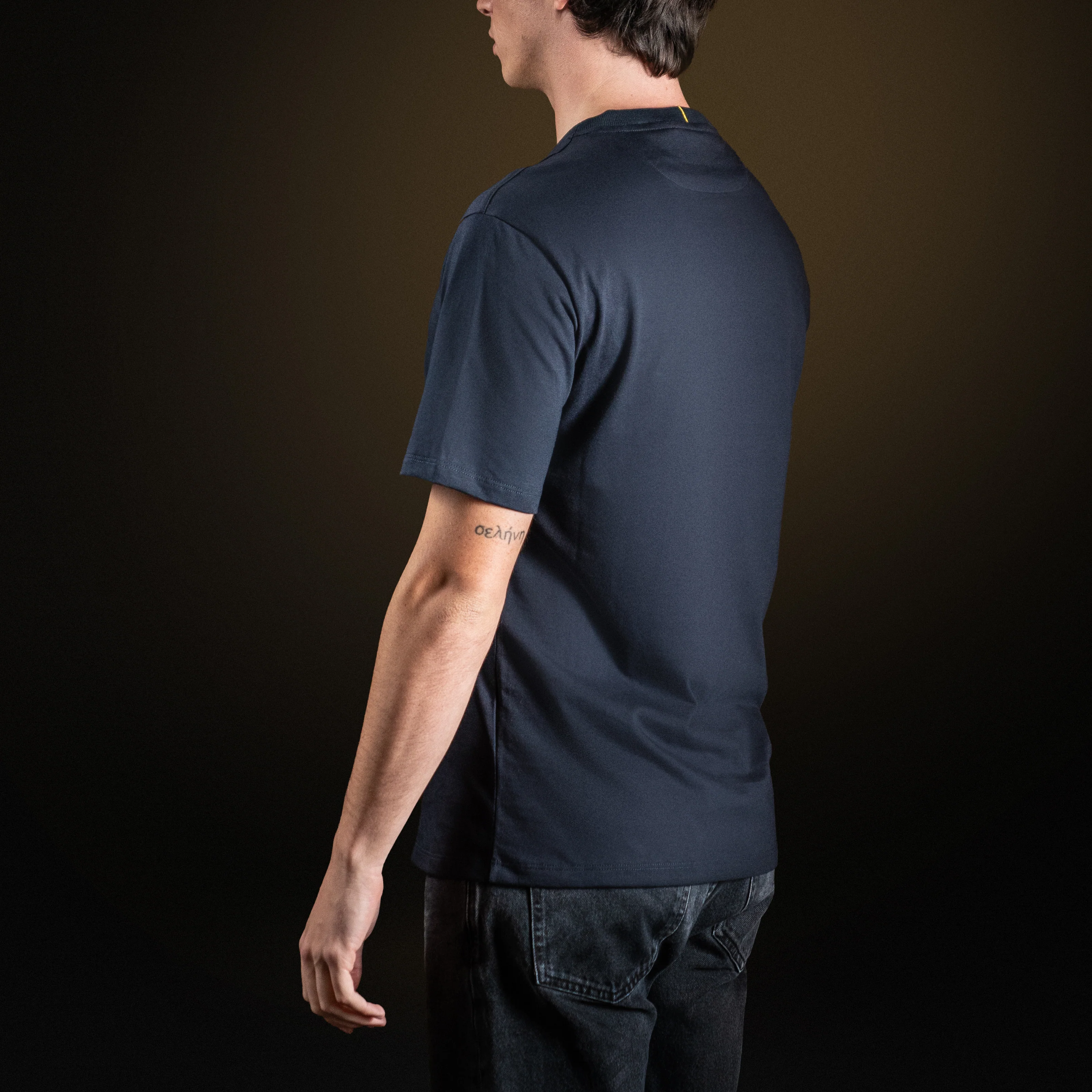 Navy Blue Cotton T-shirt - Image 5
