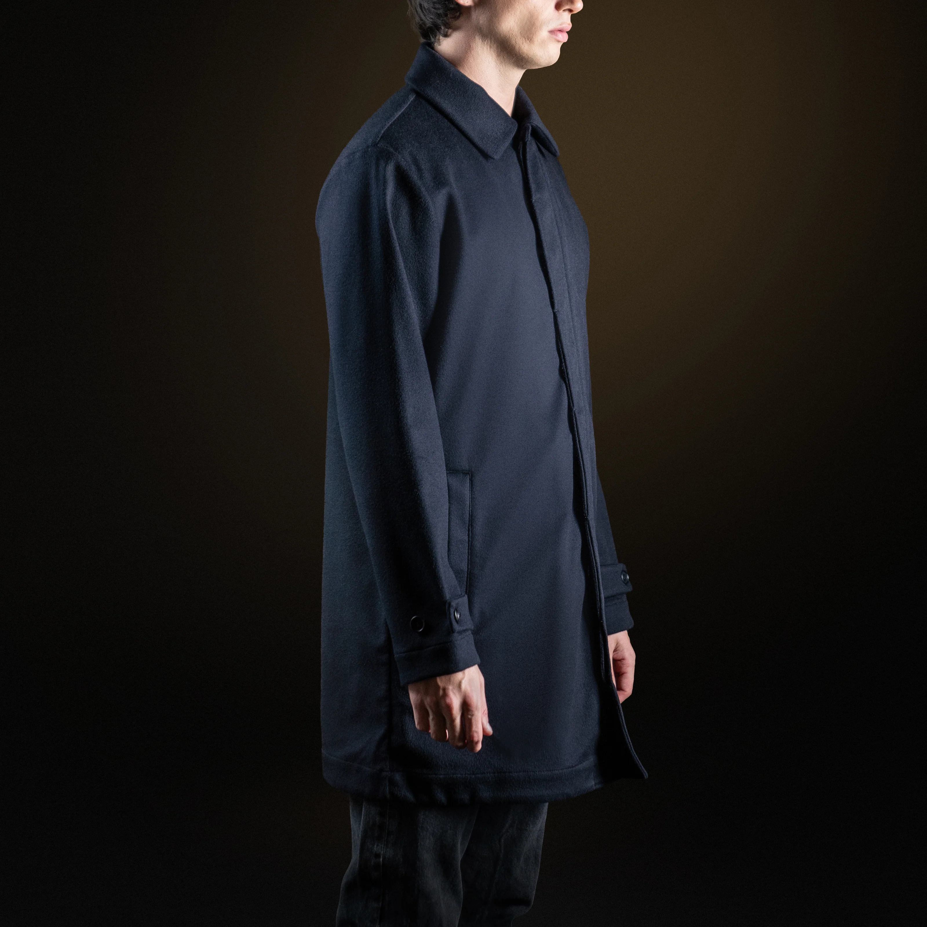 Navy Blue Trench - Image 3